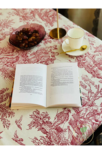 Perdeplus French Tablecloth, Vintage Pastoral Scene Pattern, Decorative Dining Table Cloth