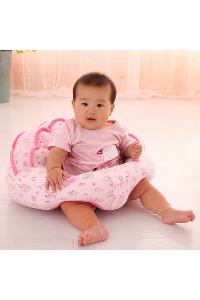 Toyska Comfort plush sit-up baby chair, pink