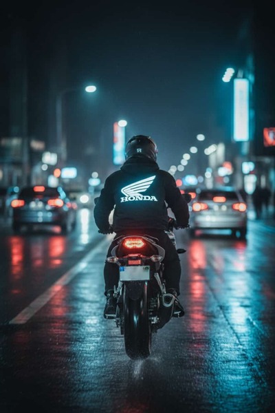 BJACKS Motorsports Wear Honda Reflektörlü Premium Hoodie