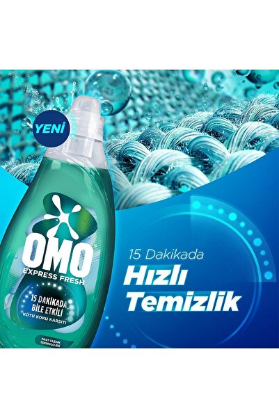 Omo Express Fresh Beyaz ve Renkliler 1480 Ml x6 Adet
