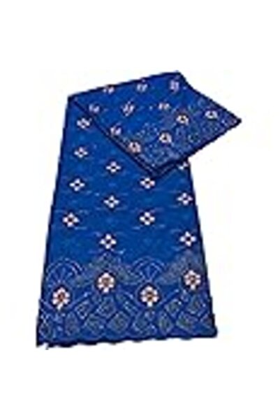 Generic دانتيل فوال سويسري فاخر عالي الجودة بطول 5 ياردات مع حجر تطريز جميل RV 01