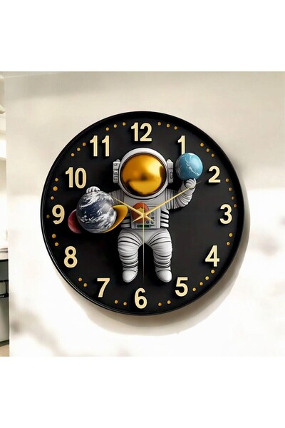 AA Shop Renkli Baskı Astronot Çocuk Desenli Sayılı Yılbaşı Hediyelik Ahşap Se...