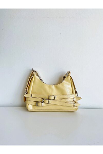 yako Geantă de mână și de umăr din piele artificială cu cataramă Yina