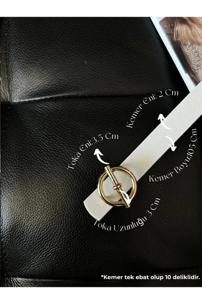 Fiori Curea subțire pentru femei - cu cataramă rotundă, pentru haină, cămașă și rochie