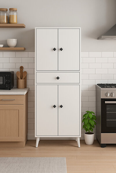 Baby Banana Modimob 2935 Patentli 8 Bölmeli Çok Amaçlı Banyo Ve Mutfak Kiler Dolabı Ayakkabılık