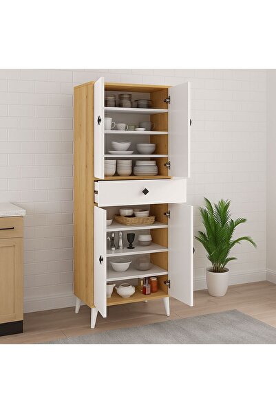 Baby Banana Modimob 2935 Patentli 8 Bölmeli Çok Amaçlı Banyo Ve Mutfak Kiler Dolabı Ayakkabılık
