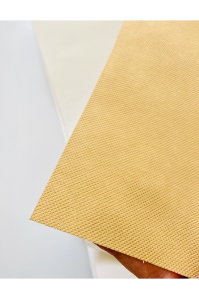 seyranat Kendinden Yapışkanlı 3 Metre 120 Gr En 78 cm Bej-Beyaz-Siyah Çanta Cüzdan Besleme Telası, Kumaşı