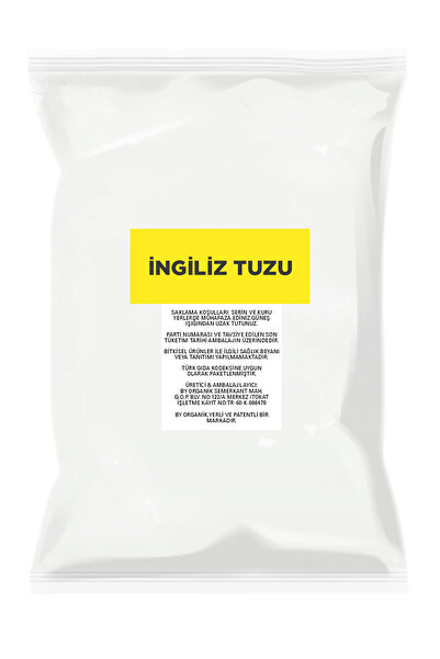 BY ORGANİK Ingiliz Tuzu - Epsom Salt 500 Gram