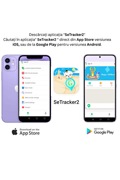 Wingereich Ceas Smartwatch pentru Copii, 4G, Localizare GPS, Apel Video HD și WhatsApp