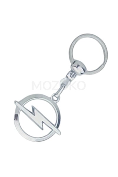 MOZOKO Yüksek Kaliteli Opel Logolu Metal Araç Anahtarlık, Çift Yönlü Logo, He...