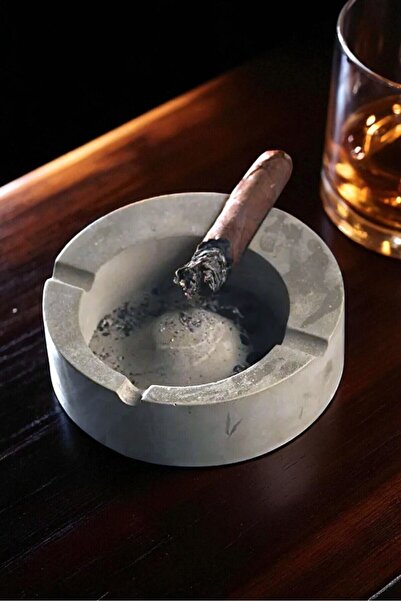 betonmall Large Size Concrete Ash Tray Cigar Ashtray 13 cm