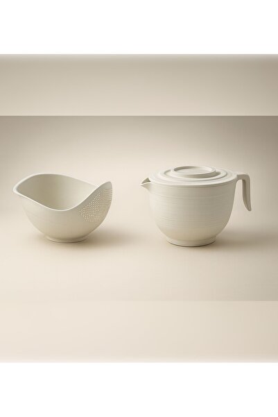 Seyank Haus Kapaklı Mikser Kabı Ve 3 Lt Süzgeç 2'li Set