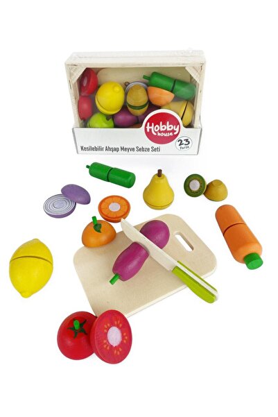 HOBBY HOUSE Fruit Set Wooden 22 Piece Educational Tutorial