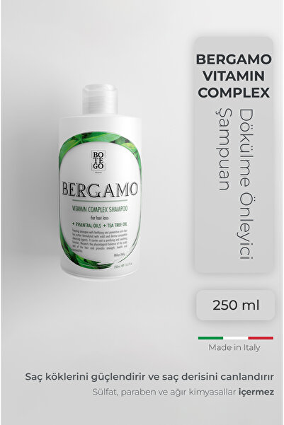 botegohair Bergamo Vitamin Complex | Dökülme Önleyici Şampuan 250 ml – Hassas...