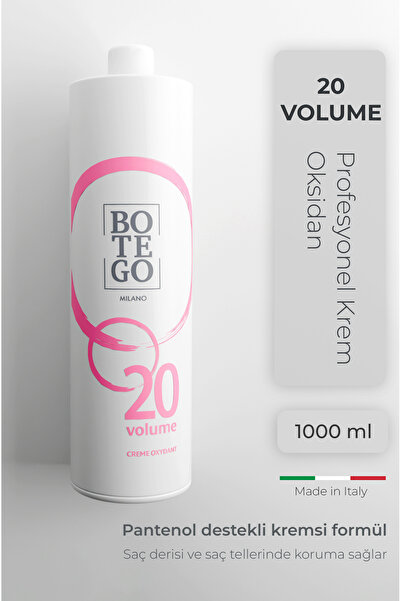 botegohair Profesyonel Krem Oksidan 6% | 20 Volume 1000 ml