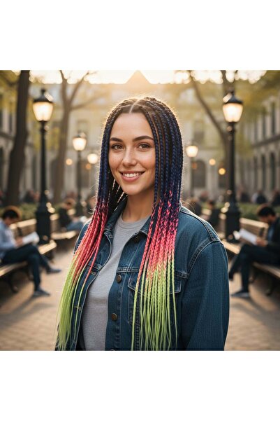 BilfolD خيوط سن أومبري / أرجواني / وردي / أخضر فستقي فاتح للحياكة الأفريقية و...