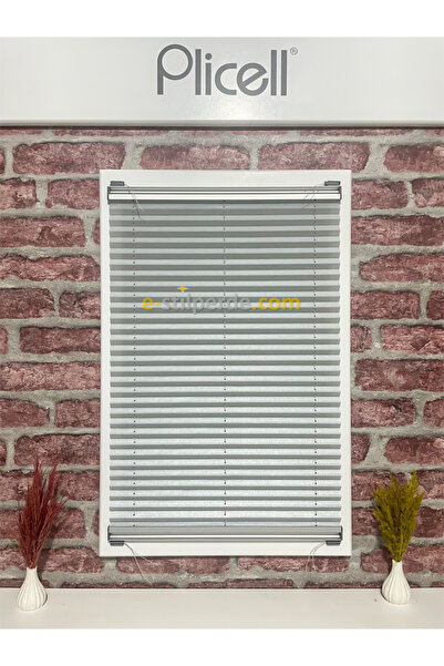 IŞILTI Perde Sistemleri Plicell Plise Perde Moon - 04 Sedefli Açık Gri