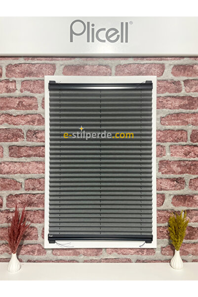 IŞILTI Perde Sistemleri Plicell Plise Perde Dutch - 16 Keten Gri