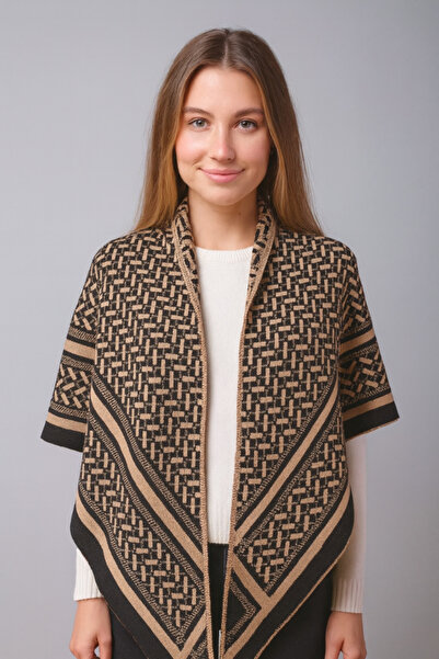 Sebir Moda شال تريكو بنمط مثلث