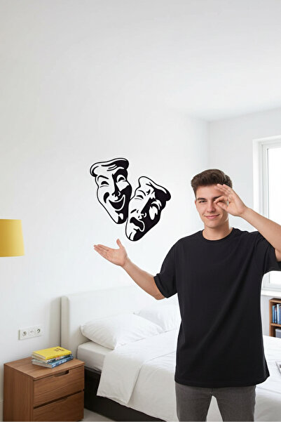 KT Decor Plačući, smejući se, osmeh Moderna zidna nalepnica