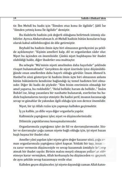 Sağlam Yayınevi Sahihi Buhari'den Sohbetler ve Nasihatler