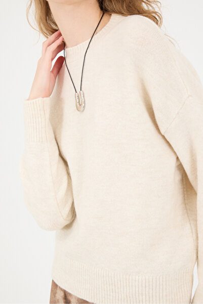 Addax Crew Neck Long Sleeve Knitwear Sweater K3380-A9