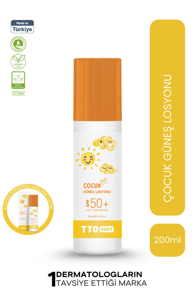 TTO Soft Çocuk Güneş Losyonu 200 ML