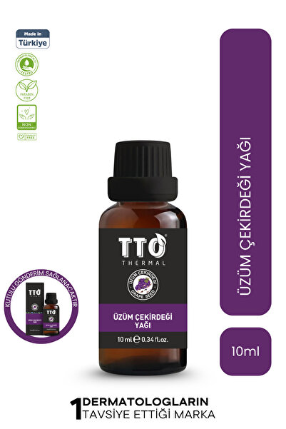 TTO Thermal Grape Seed Oil 10 ml – Natural Care Oil with Skin Renewing & Antioxidant Effects