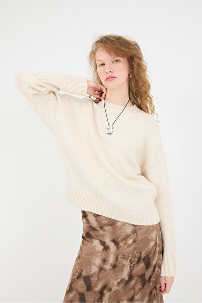 Addax Crew Neck Long Sleeve Knitwear Sweater K3380-A9