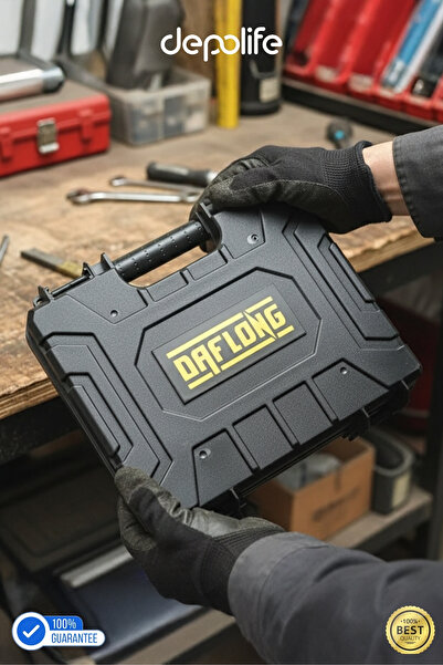 Depolife Teknisyen Takım Çantası boş Şarjlı Matkap Çantası Plastik Alet Saklama Çantası