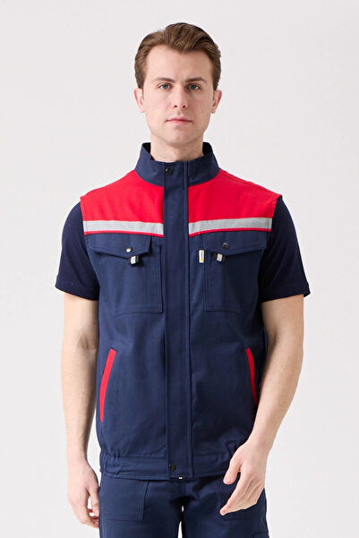 Kardelen İş Elbiseleri سترة عمل صيفية ملكية - خفيفة الوزن، قابلة للتنفس، عاكسة للضوء، وجيوب متعددة