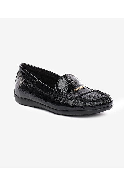 Greyder Women's Black Genuine Leather Comfort Shoes 5K2Ca34395