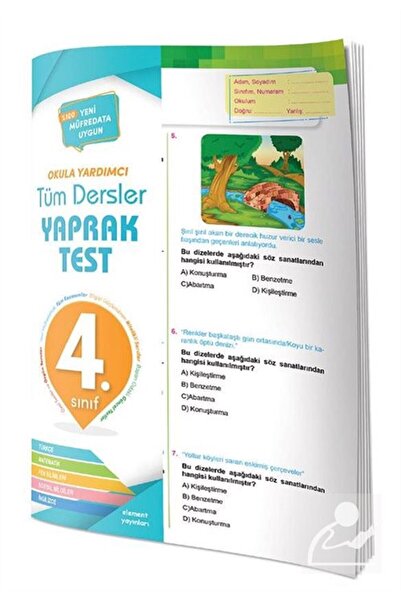 Element Yayınları 4. Sınıf Tüm Dersler Yaprak Test