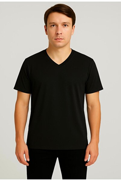 AXXEL Erkek Siyah Kısa Kollu-d804