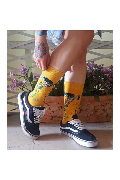 Köstebek Art - Gustav Klimt - The Kiss Unisex Socks