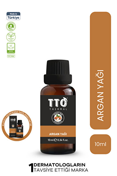 TTO Thermal Argan Yağı 10 ml – Saç & Cilt Besleyici Doğal Bakım Yağı