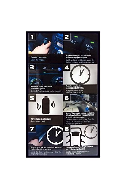 ASTRA LED Koku Giderici Gümüş İyon Klima Bombası Dezenfektan Sprey 150 Ml, Temizleyici Tazeleyici Citrus Lime