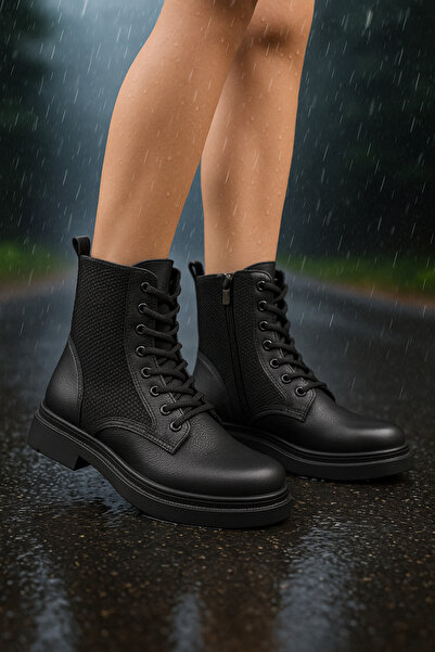 ich1one Loraliania Kadın Bağcıklı Fermuarlı Günlük Postal Bot 0012010 Cilt