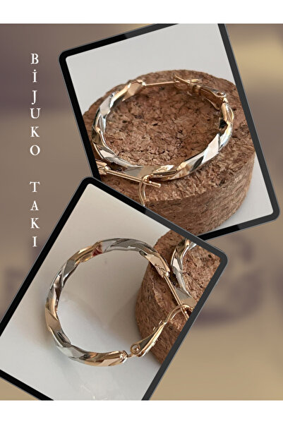 Butik أقراط دائرية للنساء على شكل حلزون - تصميم عصري متغير اللون، يتراوح بين ...