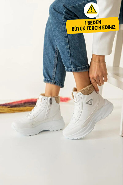 Zerenyus Abra Суперлегкі ортопедичні жіночі спортивні черевики з вовняною підкладкою - білі