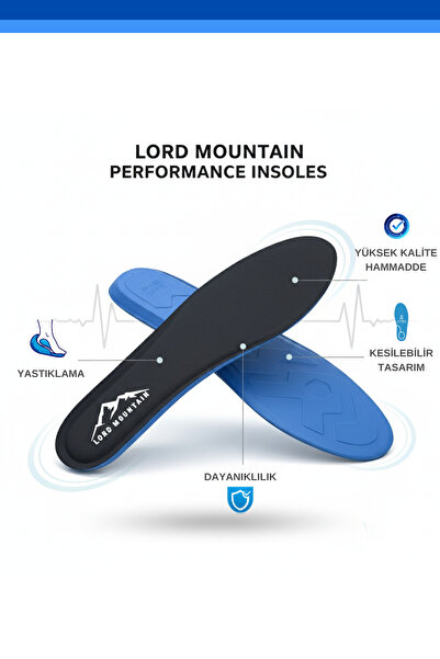 Lord Mountain Soft Walk Comfort Rahat Ortopedik Tabanlık Yumuşak Tabanlık Spor Ayakkabı Tabanlığı | Lmısw01