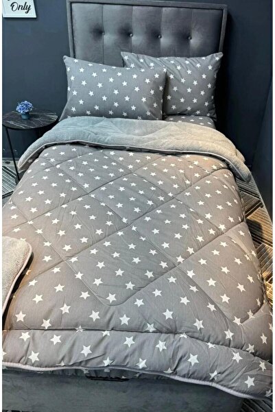 Arma Concept Single Luxury Double-Sided Puffy Patterned Wellsoft Quilt 155X215 + 1 Pillowcase