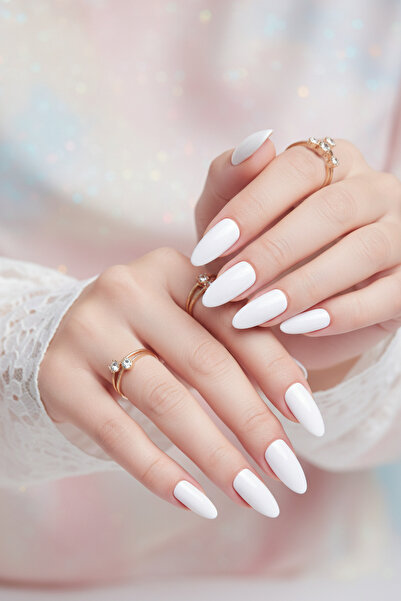 Easy Beauty 24 Adet Renkli Badem Takma Tırnak 814