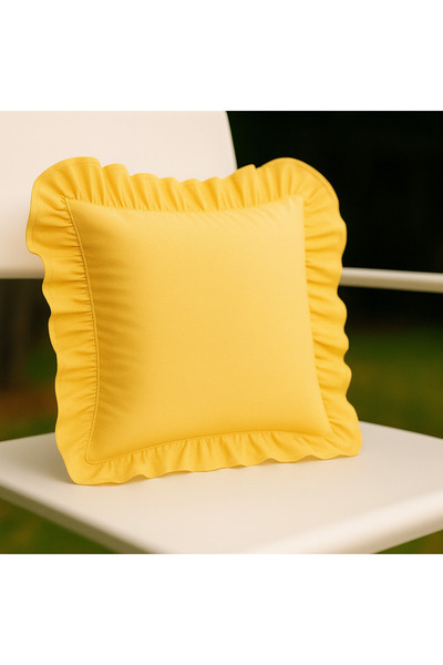 Belomia Home Collection Διακοσμητικό κάλυμμα μαξιλαριού με βολάν – 43x43 εκ. ...