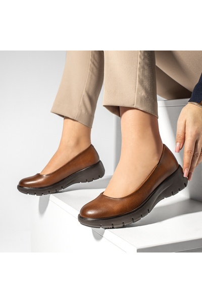 Modlet.ro Women's brown platform casual shoes MOD13012