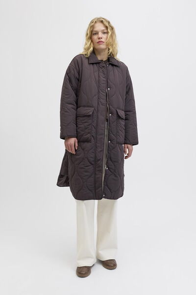 Jack & Jones Kadin Gömlek Yaka Rüzgara Dayanikli Kapitone Mont - Serena