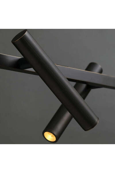 ALC-Shop Πολυέλαιος LED με τηλεχειριστήριο Harman, 29W, 8 πηγές, ουδέτερο φως, μαύρο