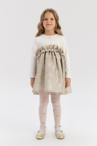 Tyess Girl Gold Dress