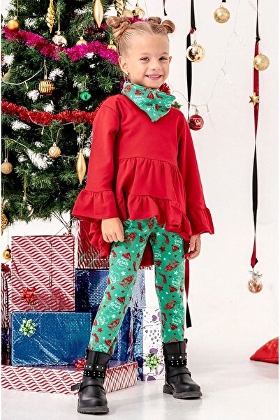 ZUZUNGA Girl's Noal 3-Piece Grinch Leggings Set