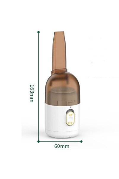 Flippy Φορητή ηλεκτρική σκούπα αυτοκινήτου, Flippy, ασύρματη ηλεκτρική σκούπα, φόρτιση USB, 2 σε 1, 16,3x6 cm, Λευκή